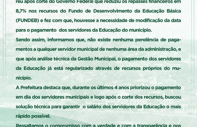 NOTA DE ESCLARECIMENTO