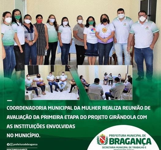 Coordenadoria Municipal Da Mulher realiza reunião de avaliação da primeira etapa Do Projeto Girândola no município.