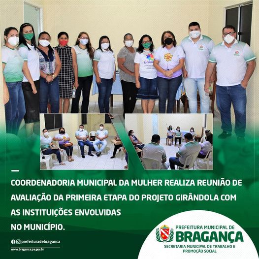 Coordenadoria Municipal Da Mulher realiza reunião de avaliação da primeira etapa Do Projeto Girândola no município.