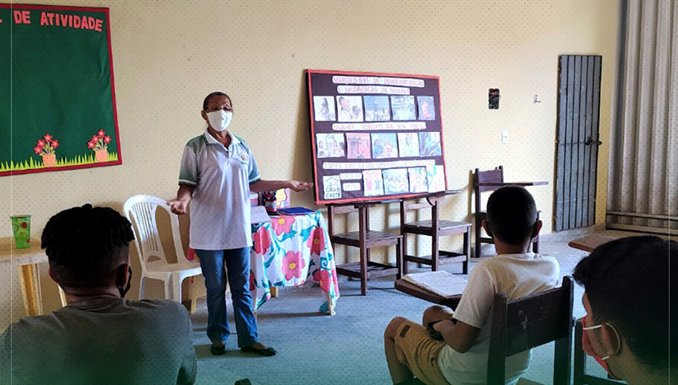 Semtraps Realiza Atividades Com Grupo De Adolescentes Do Serviço De Convivência E Fortalecimento De Vínculos Do Cras Caeté.