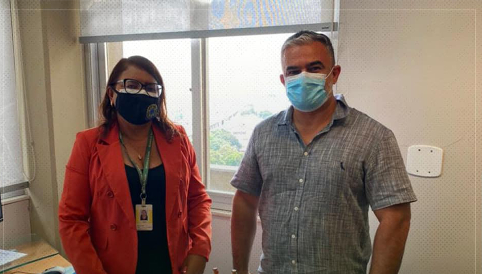 Reunião com a superintendente do Ministério da Saúde