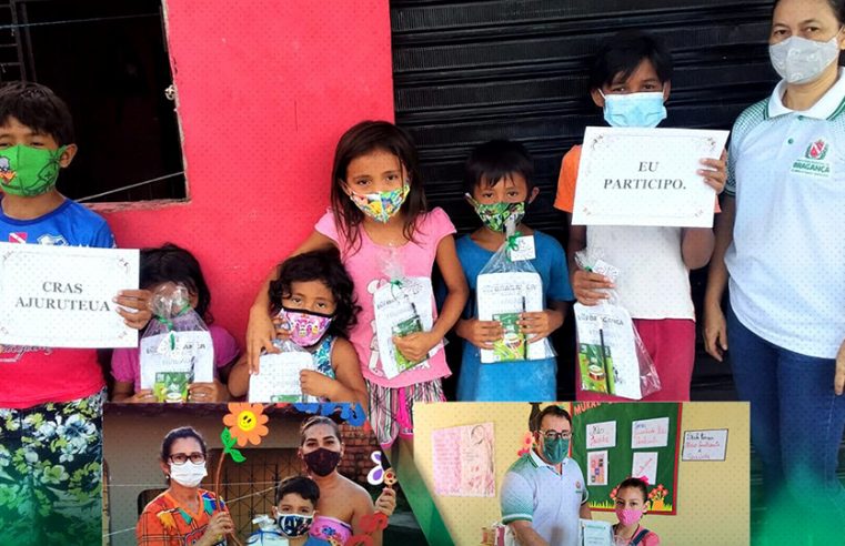 Entrega de atividades remotas aos adolescentes usuários dos CRAS.
