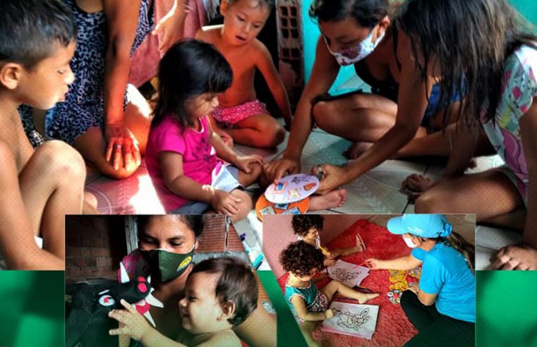 Visita do Programa Criança Feliz na Comunidade do Acarajó.