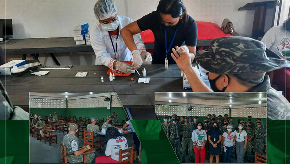 Testagem de HIV, SÍFILIS, HEPATITE B e C, para Tiro de Guerra de Bragança.