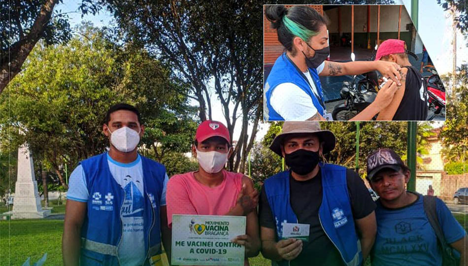Imunização da população em situação de rua.