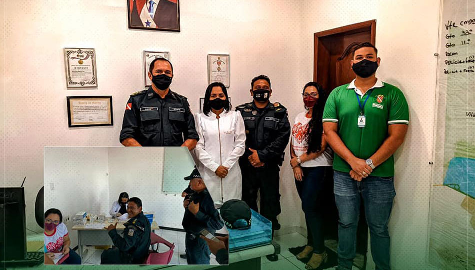 Testagem e orientações ara os Militares do 33° BPM Bragança.