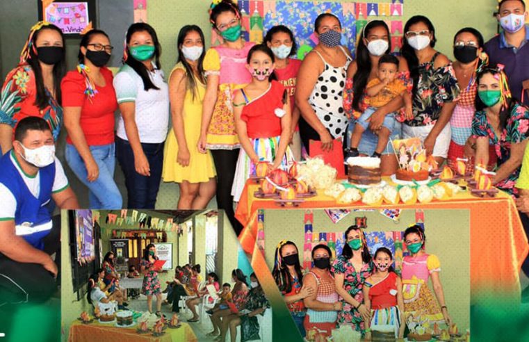 Festejo junino para o retorno do Grupo de Mulheres da Demanda de Violência Doméstica.