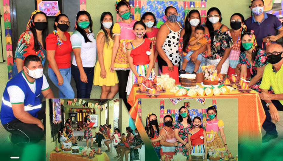 Festejo junino para o retorno do Grupo de Mulheres da Demanda de Violência Doméstica.