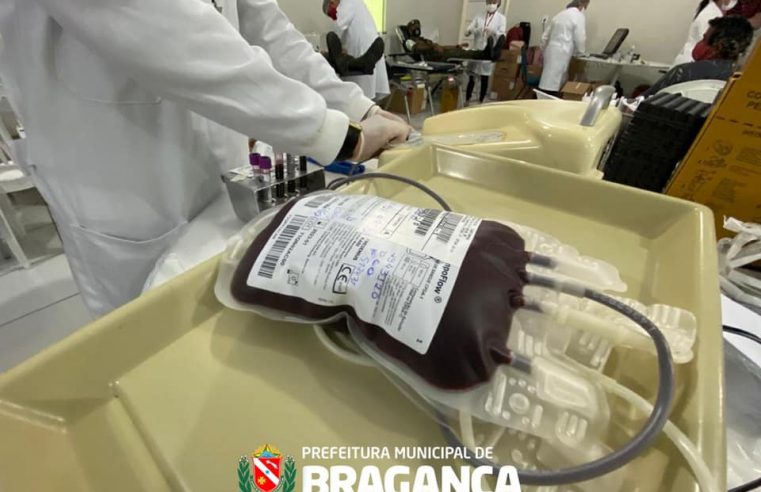 Ação para doação de sangue.