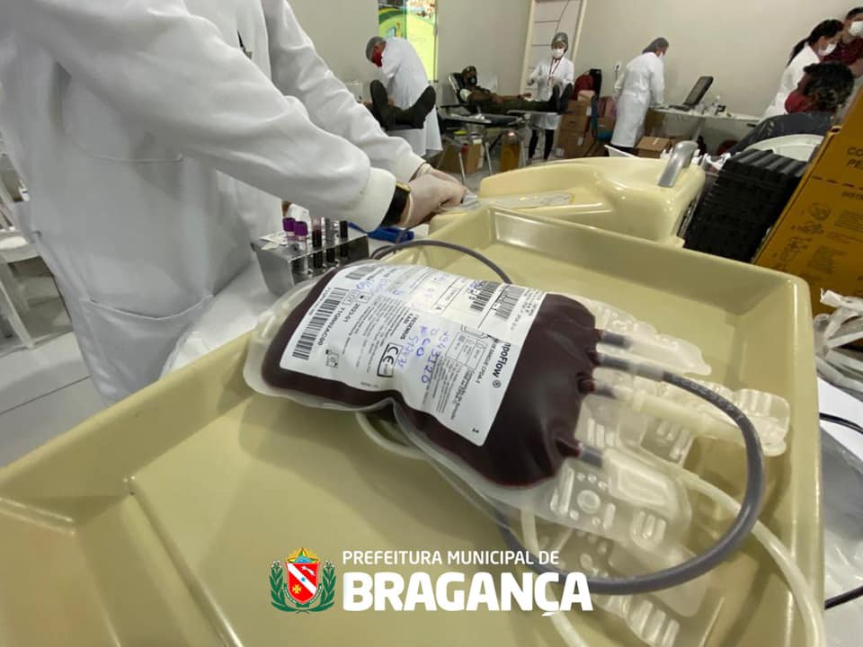 Ação para doação de sangue.