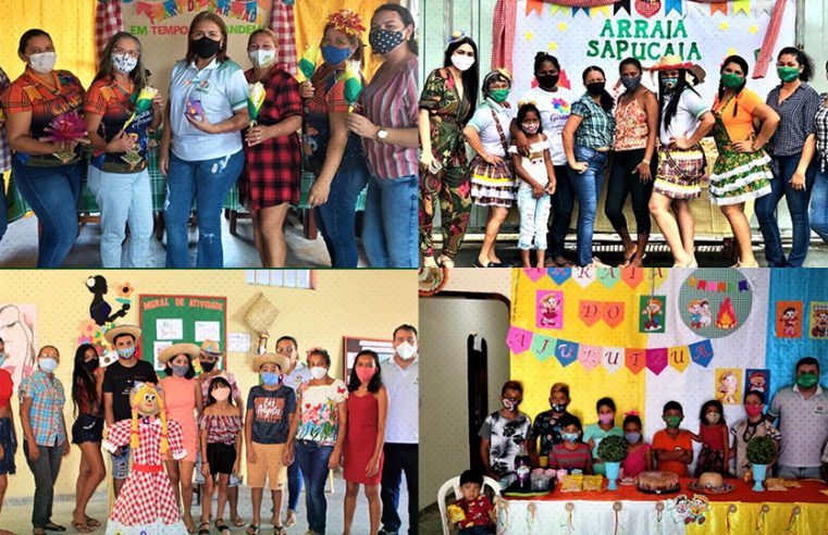 Festejos Junino nas unidades de atendimento e serviços dos CRAS.