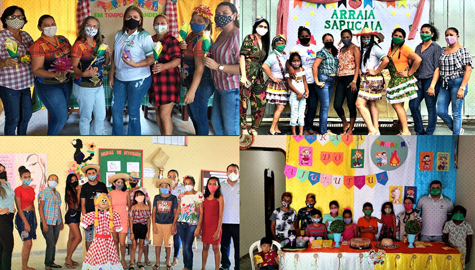 Festejos Junino nas unidades de atendimento e serviços dos CRAS.