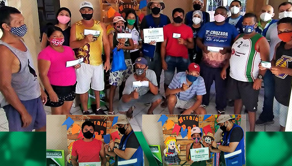 Usuários do Centro POP são vacinados contra a Covid- 19 no município.