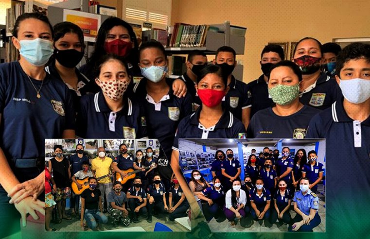 Encerramento do primeiro semestre dos alunos do Projeto Guarda Jovem.