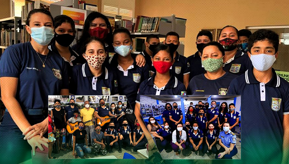 Encerramento do primeiro semestre dos alunos do Projeto Guarda Jovem.