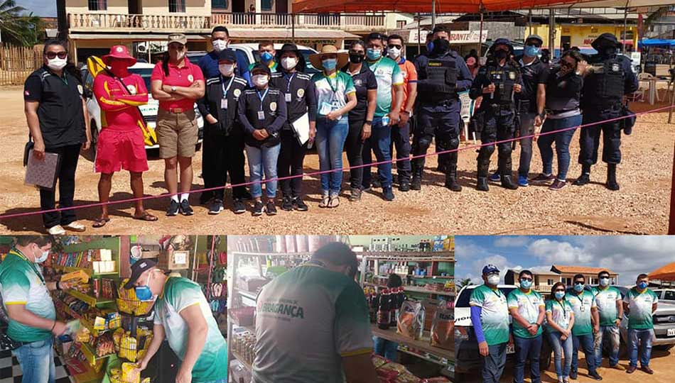 Ação de fiscalização e orientação em Ajuruteua.