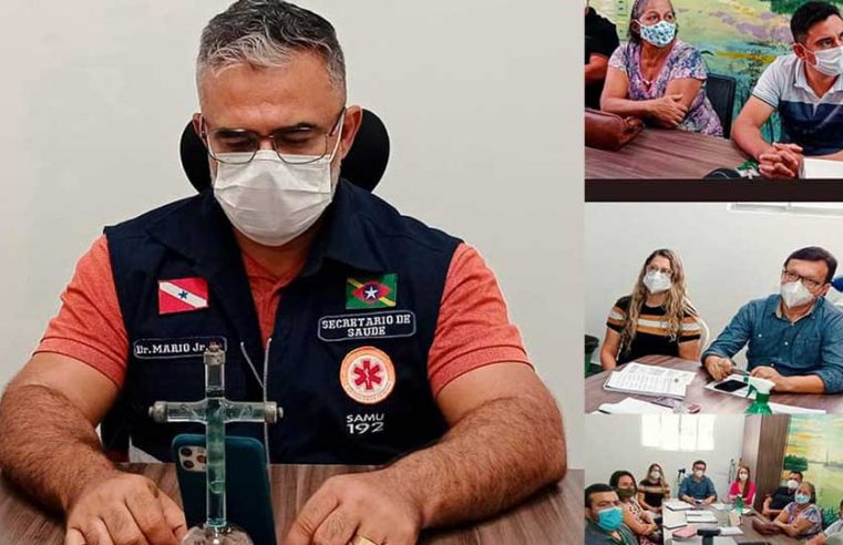 Reunião com o Conselho Municipal de Saúde.