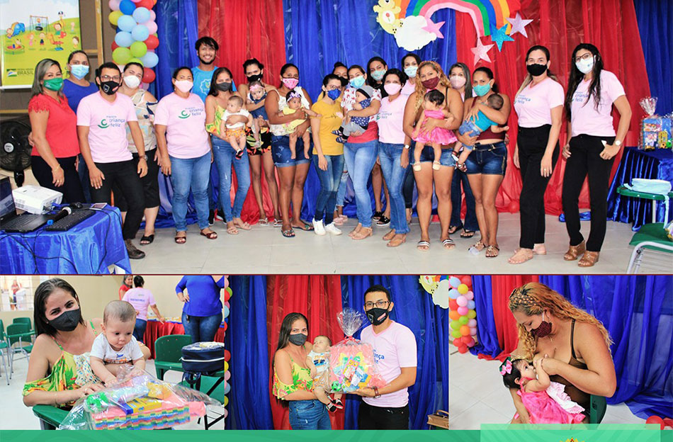 Palestra sobre a importância da amamentação e vacinas das crianças.