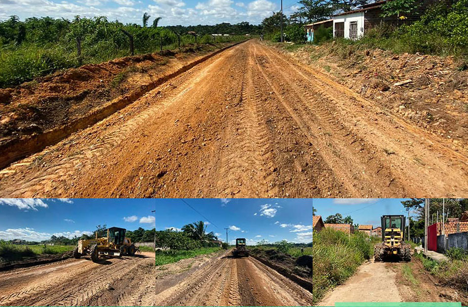 Terraplanagem nas ruas do Abacateiro II