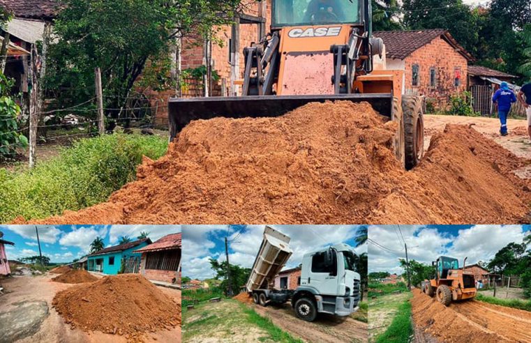 Terraplanagem, abertura de ruas e instalação de tubulação.