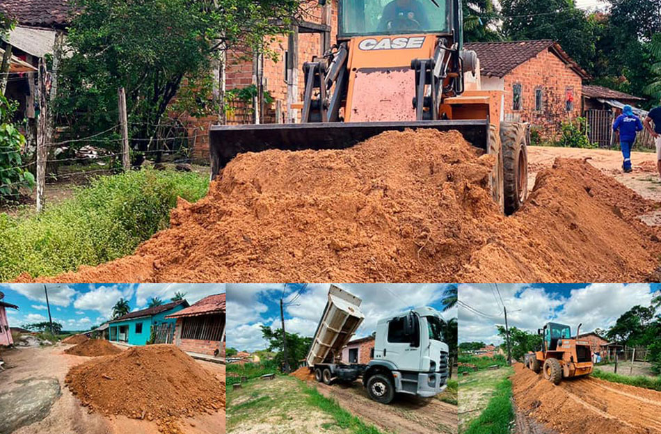 Terraplanagem, abertura de ruas e instalação de tubulação.