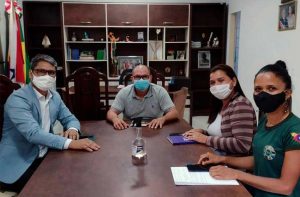 reunião com gerente local do Basa