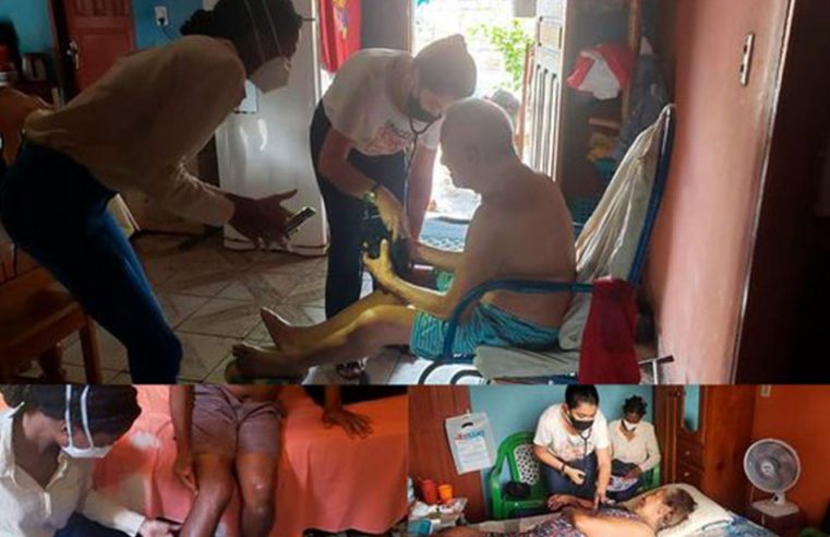 Visita médica domiciliar.