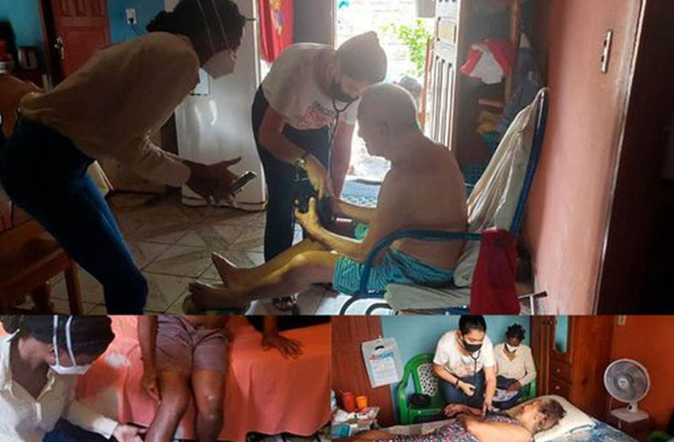 Visita médica domiciliar.