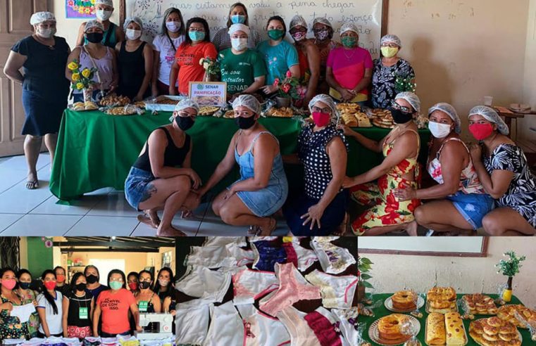 Conclusão dos Cursos de Panificação Caseira e Corte e Costura.