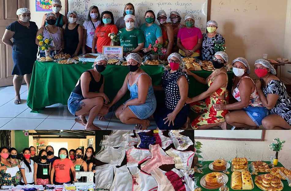Conclusão dos Cursos de Panificação Caseira e Corte e Costura.
