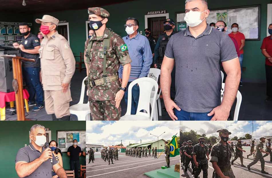 Formatura da turma de atiradores do Tiro de Guerra.