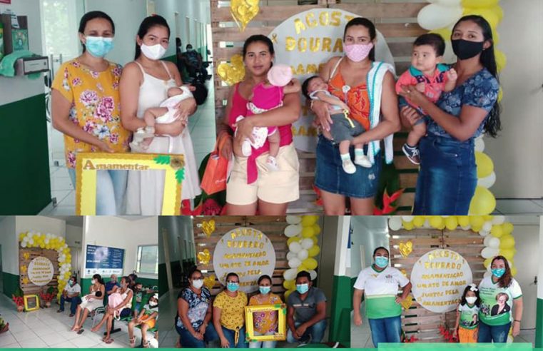 Campanha Agosto Dourado, na Unidade Básica de Saúde da comunidade Nova Canindé.