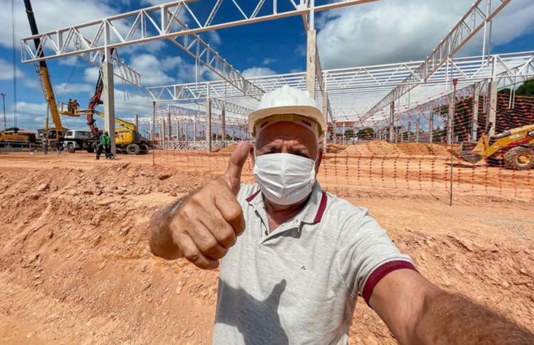 Prefeitura de Bragança realizou visita na obra do Supermercado Mateus.