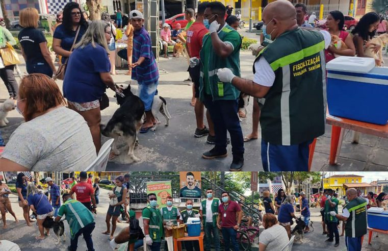 Vacinação antirrábica.