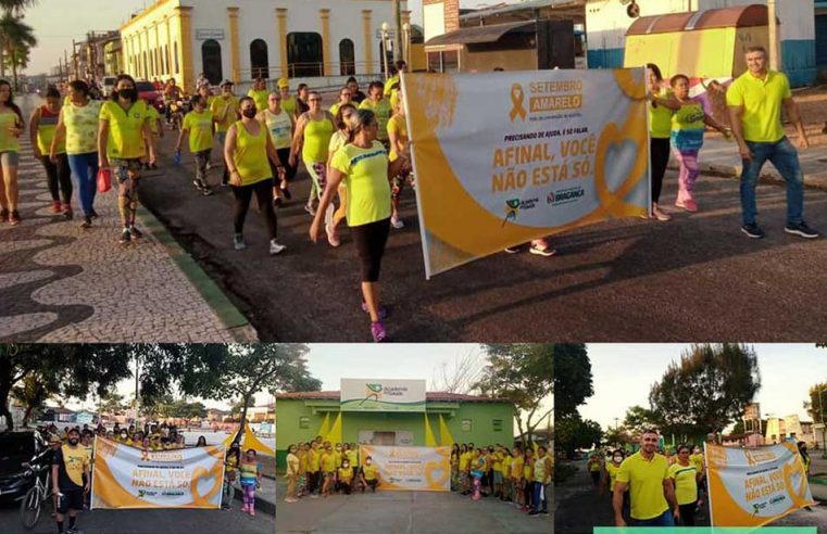 Caminhada alusiva ao Setembro Amarelo. 