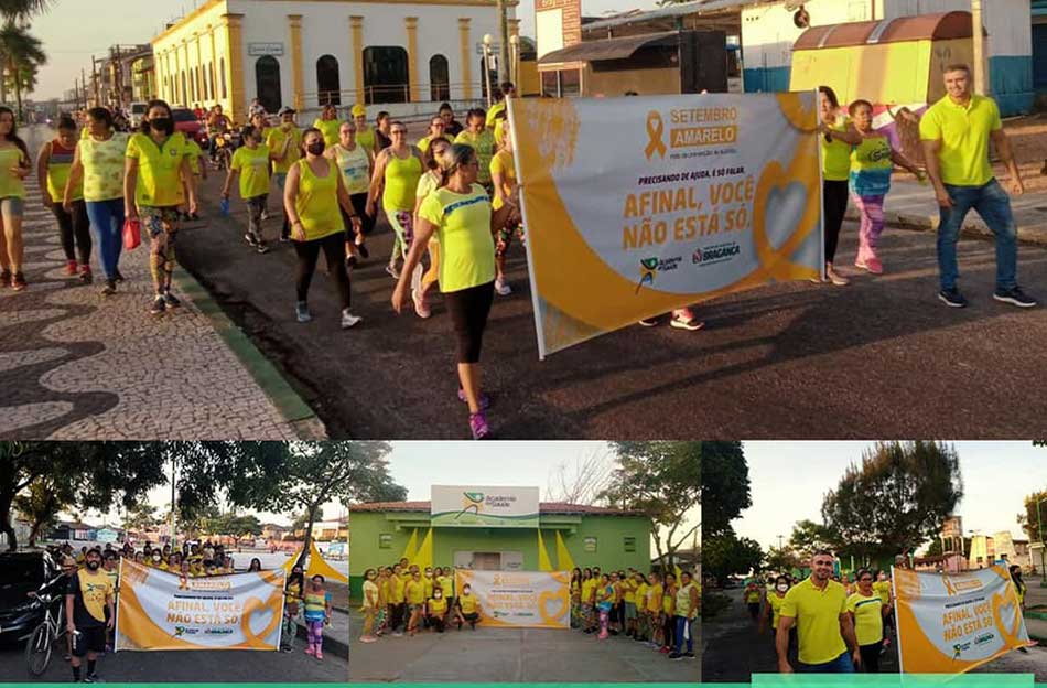 Caminhada alusiva ao Setembro Amarelo. 