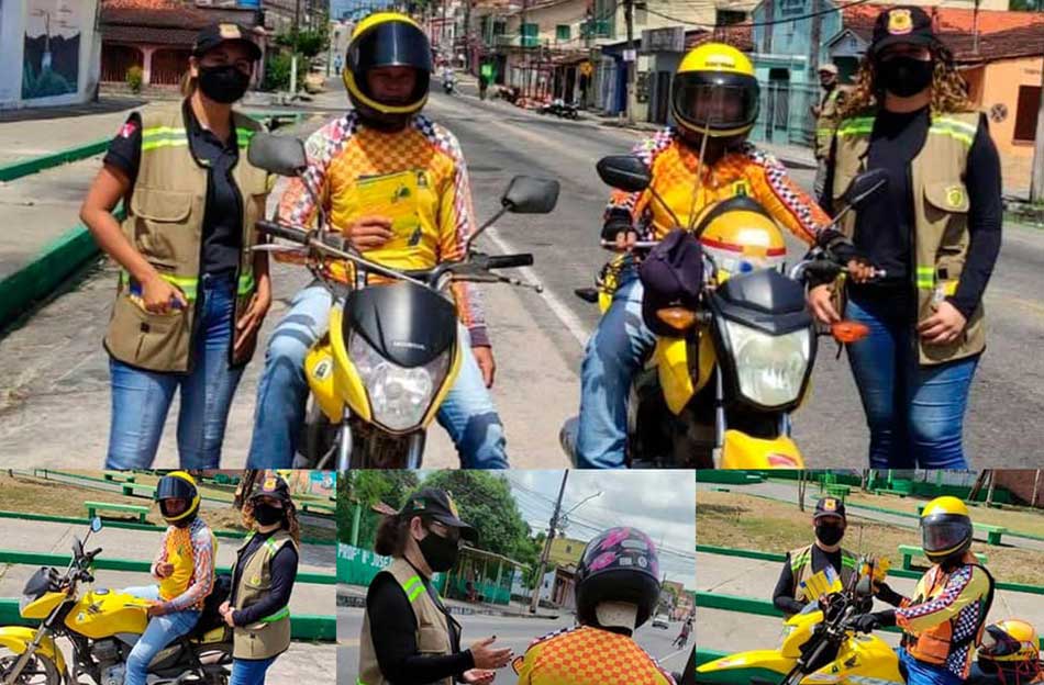 Blitz educativa, na Avenida Polidório Coelho.