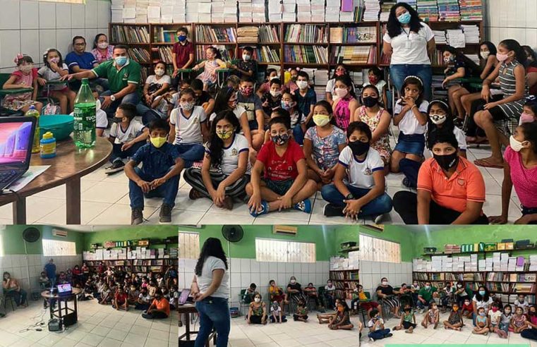 Orientação acerca de higiene bucal e sobre a prevenção à Covid-19.