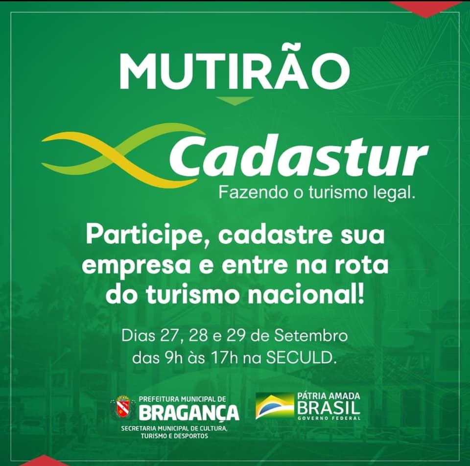 Mutirão de cadastro de bares, restaurantes e similares no CADASTUR.