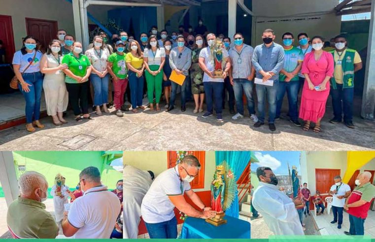 Visita da imagem de Nossa Senhora do Perpétuo Socorro, na SEMUSB.