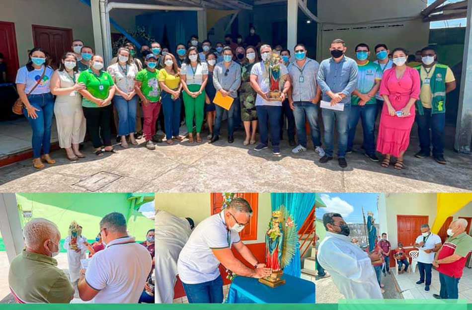 Visita da imagem de Nossa Senhora do Perpétuo Socorro, na SEMUSB.