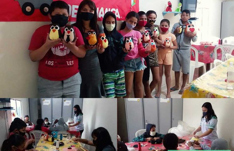 GRUPO DE ADOLESCENTES DO CRAS AJURUTEUA PARTICIPAM DA OFICINA.