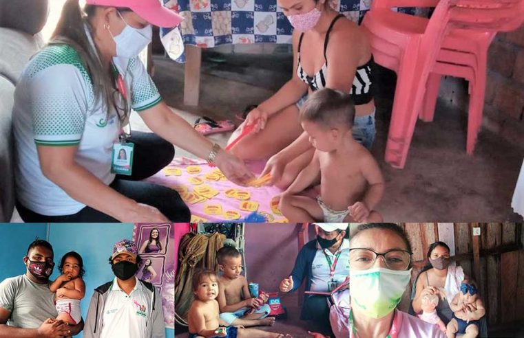 VISITAS AOS BENEFICIÁRIOS DO PROGRAMA  CRIANÇAS FELIZ.