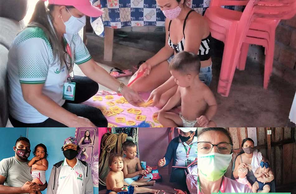 VISITAS AOS BENEFICIÁRIOS DO PROGRAMA  CRIANÇAS FELIZ.