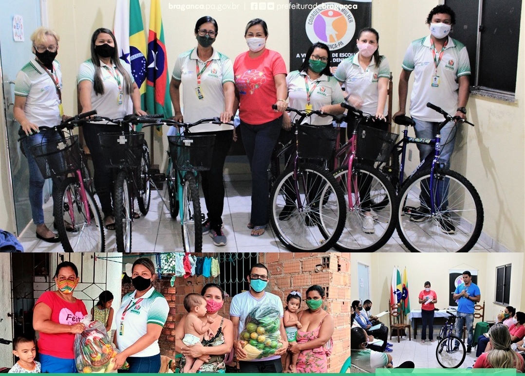 VISITADORES DOMICILIARES DO PROGRAMA CRIANÇA FELIZ RECEBEM BICICLETAS.