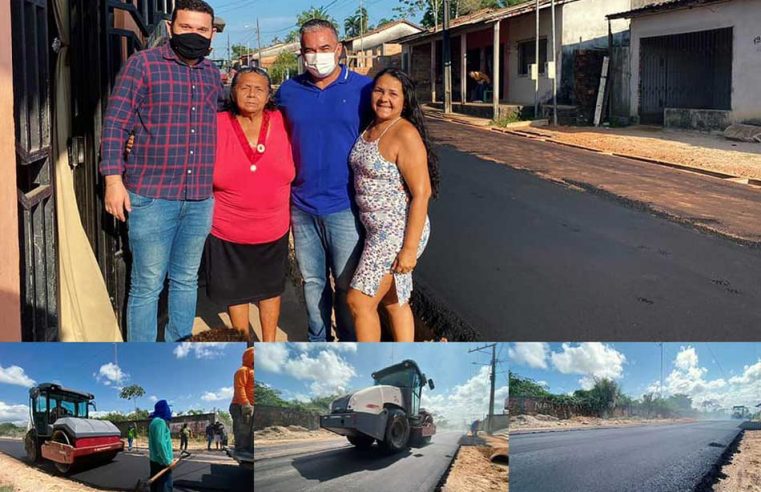 Serviço de drenagem e pavimentação das ruas 1, 2 e 3, do bairro da Persilândia.