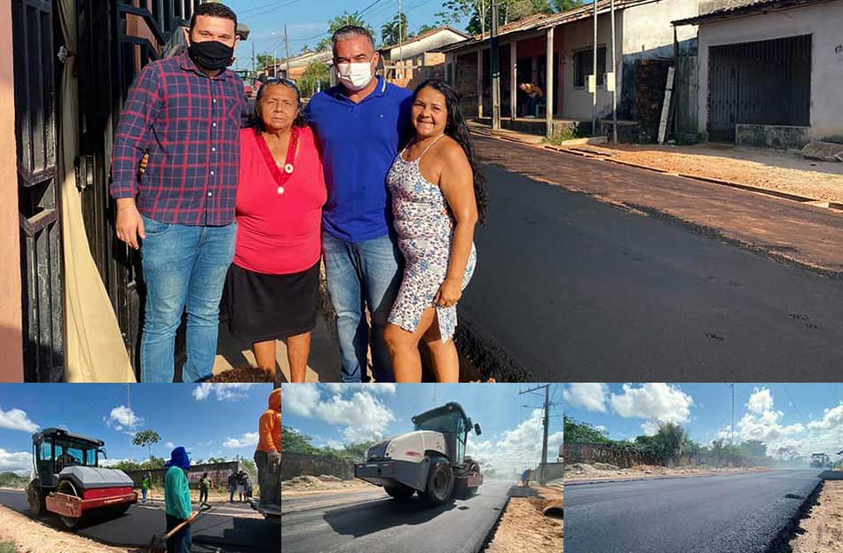 Serviço de drenagem e pavimentação das ruas 1, 2 e 3, do bairro da Persilândia.
