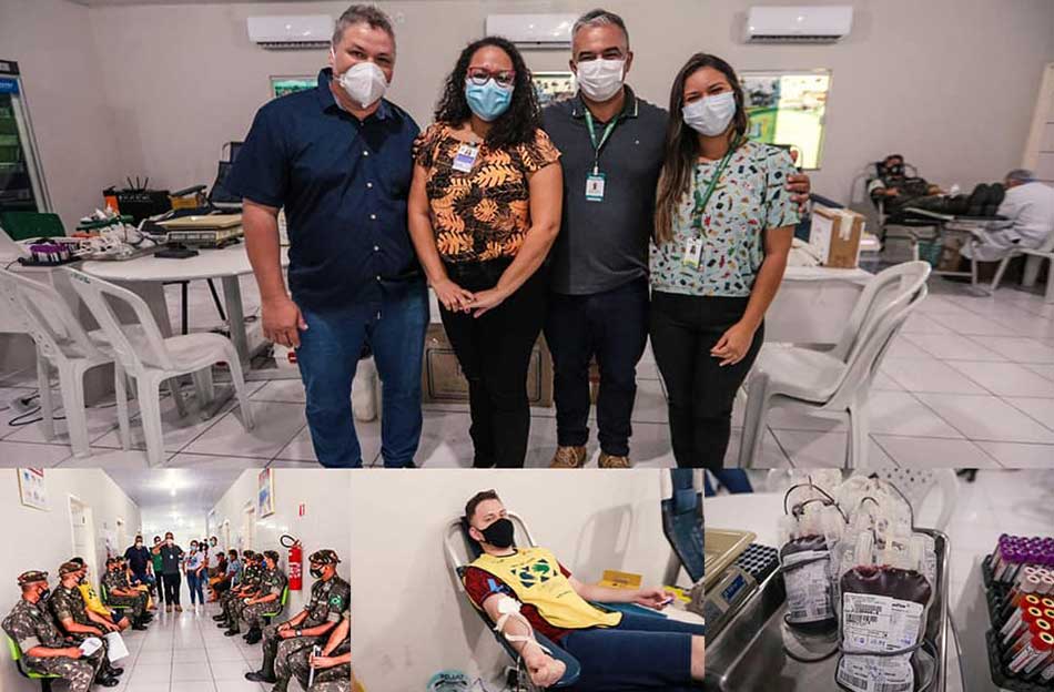 CAMPANHA DE DOAÇÃO DE SANGUE, NA UNIDADE BÁSICA DE SAÚDE DO TAÍRA.