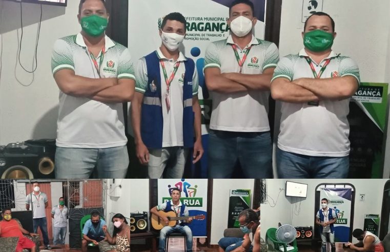 ATIVIDADE MOTIVACIONAL COM MORADORES EM SITUAÇÃO DE RUA.