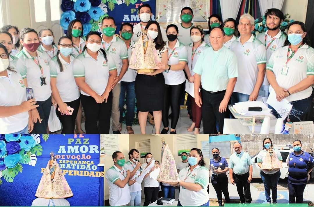 IMAGEM PEREGRINA DE NOSSA SENHORA DE NAZARÉ VISITA A SEMTRAPS.